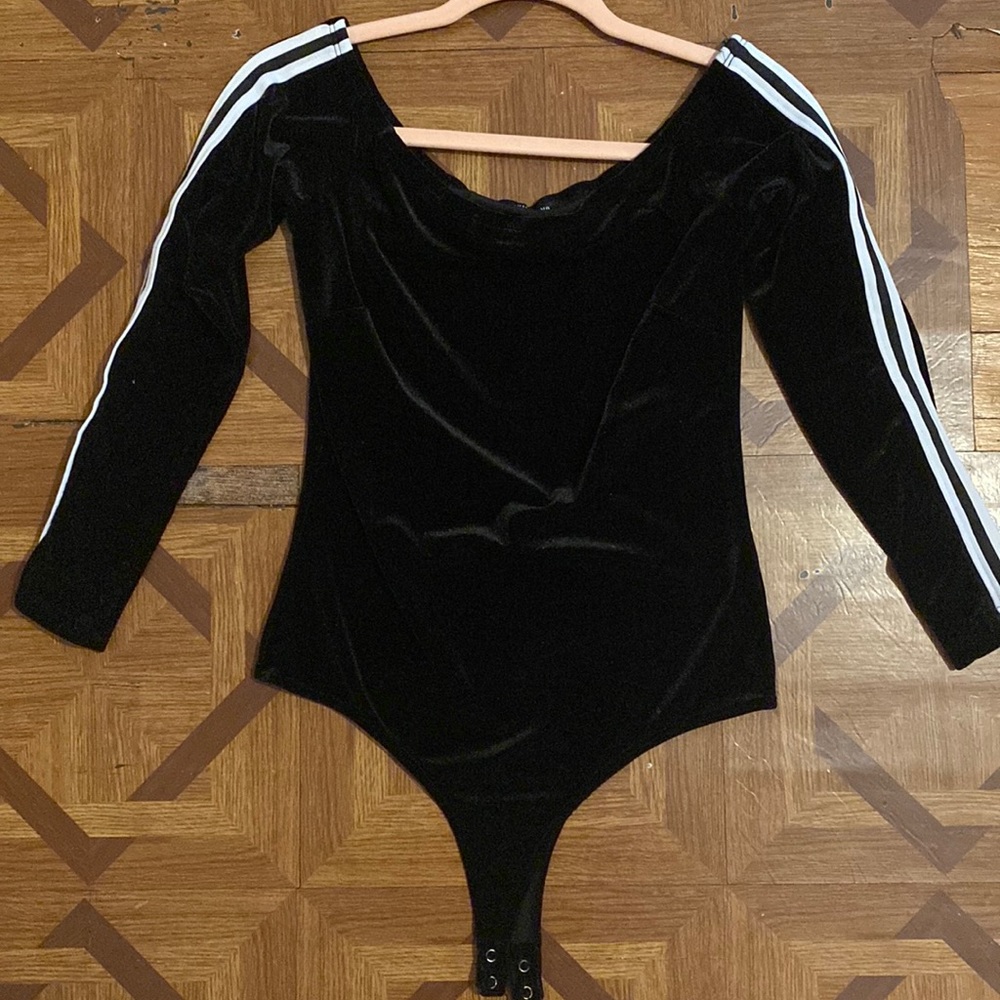 Off Shoulder Striped Bodysuit